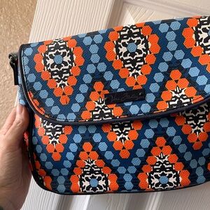Vera Bradley Geometric Blue and Orange bag